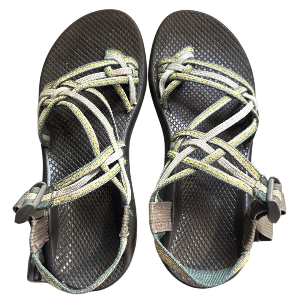 Chacos Vibram Sandals Green Hiking Outdoor Sandals Women Size9